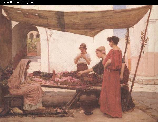 John William Waterhouse A Flower Stall (mk41)